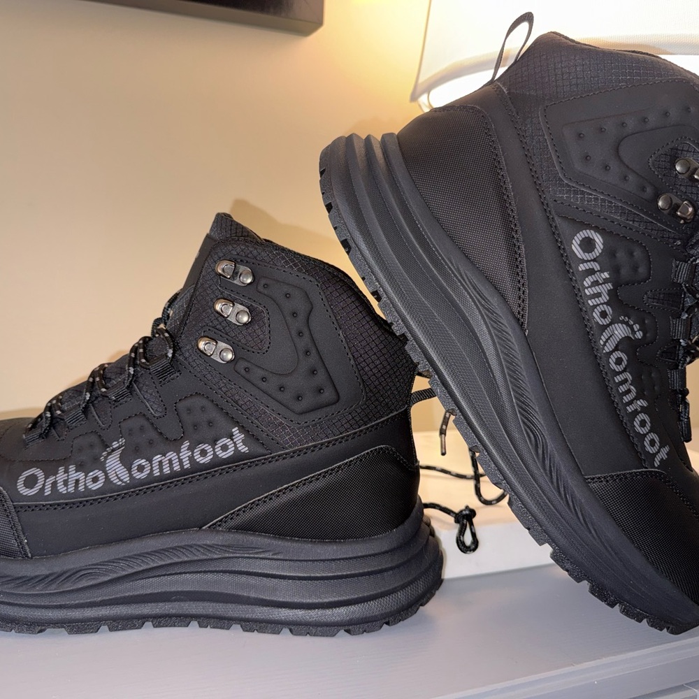 New Size 10 Men’s Orthopedic Waterproof Hiking Boots: Comfortable, Pain Relief